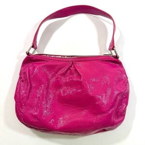 Hobo International Fuschia Patent Leather Shoulder Bag Purse